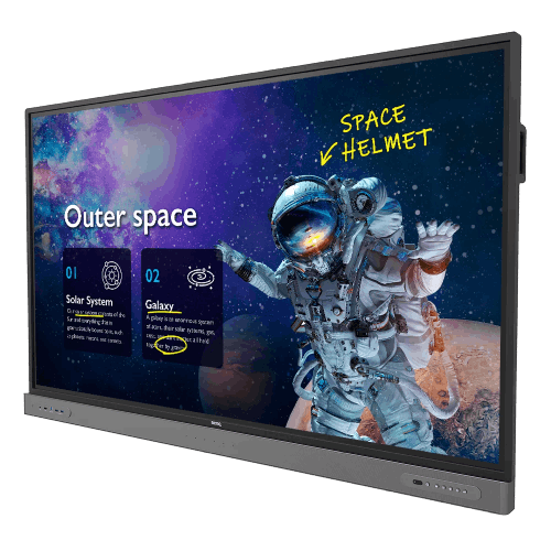Interactive panel of the BenQ RM7503